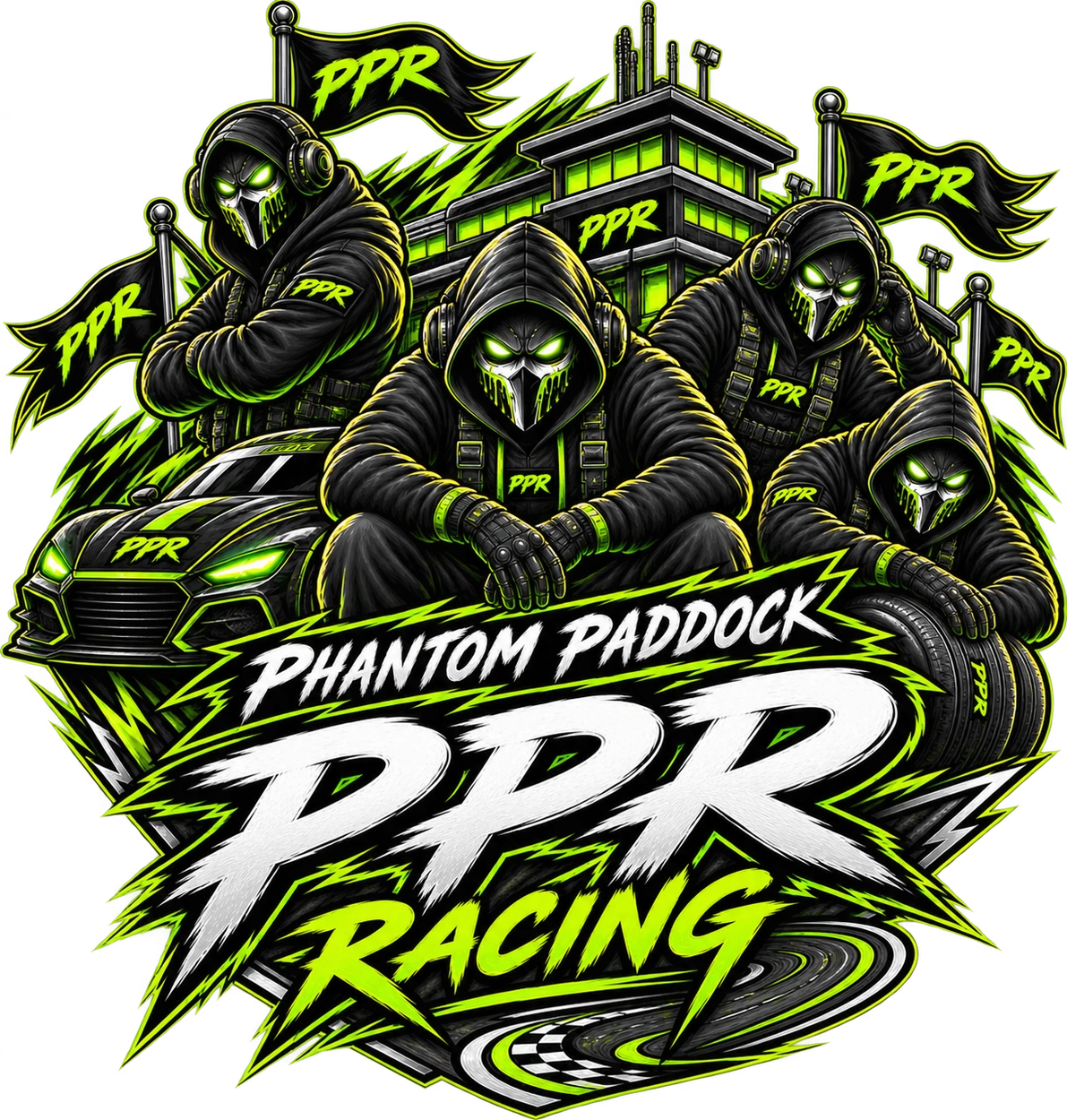 Official Phantom Paddock Racing logo