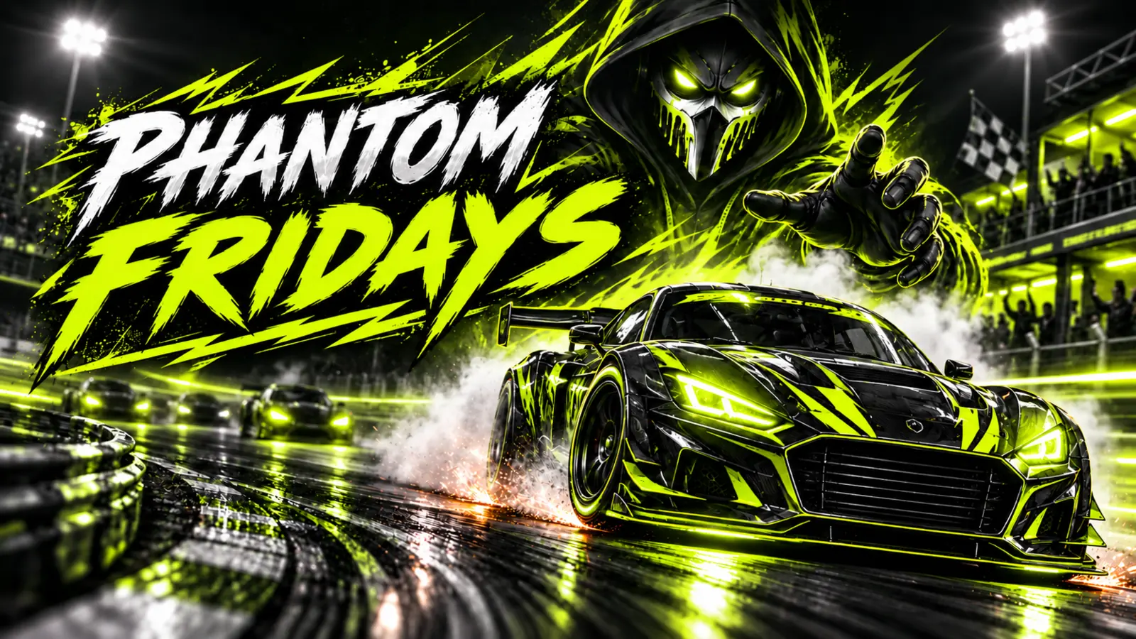 Phantom Fridays PPR racing banner